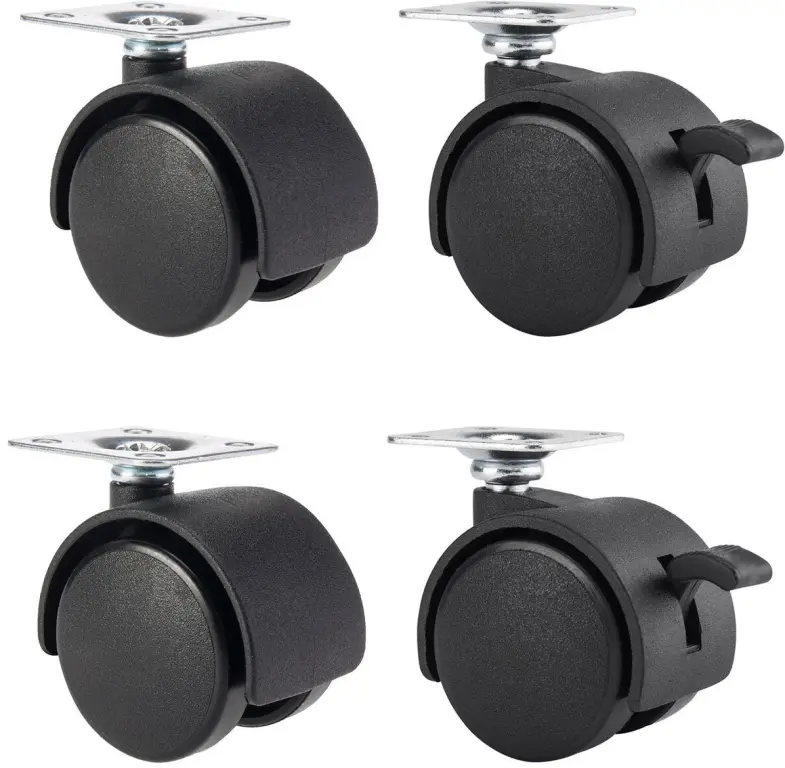 Комплект колес-роликов для мебели.