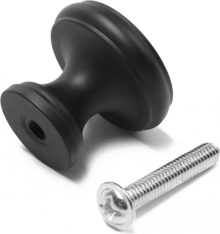 Ручка для мебели черная опт.